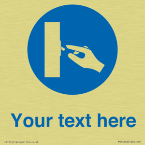 Custom Use Switch Sign